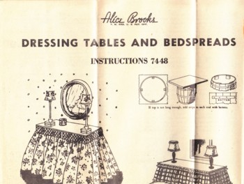 Image for (Pattern #7448) Dressing Tables and Bedspreads