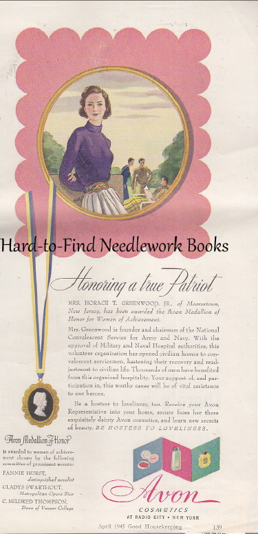 Image for (Advertisement) Avon Cosmetics: Honoring a true Patriot: Mrs. Horace T.