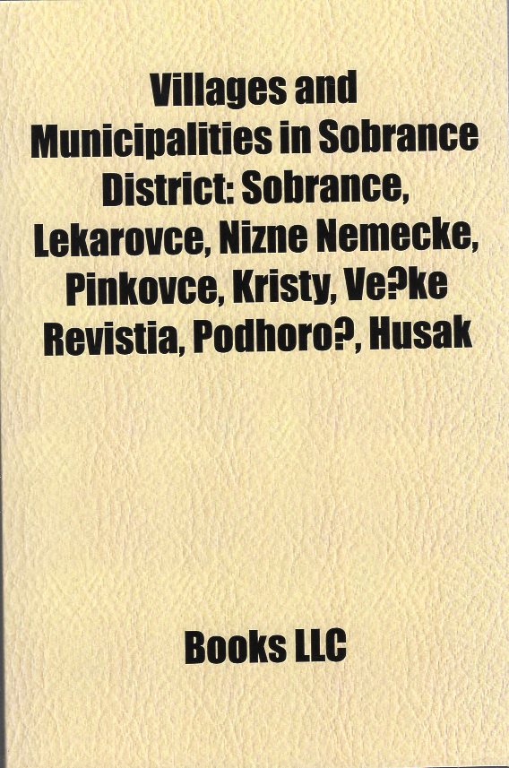 Image for Villages and Municipalities in Sobrance District (Slovakia)
