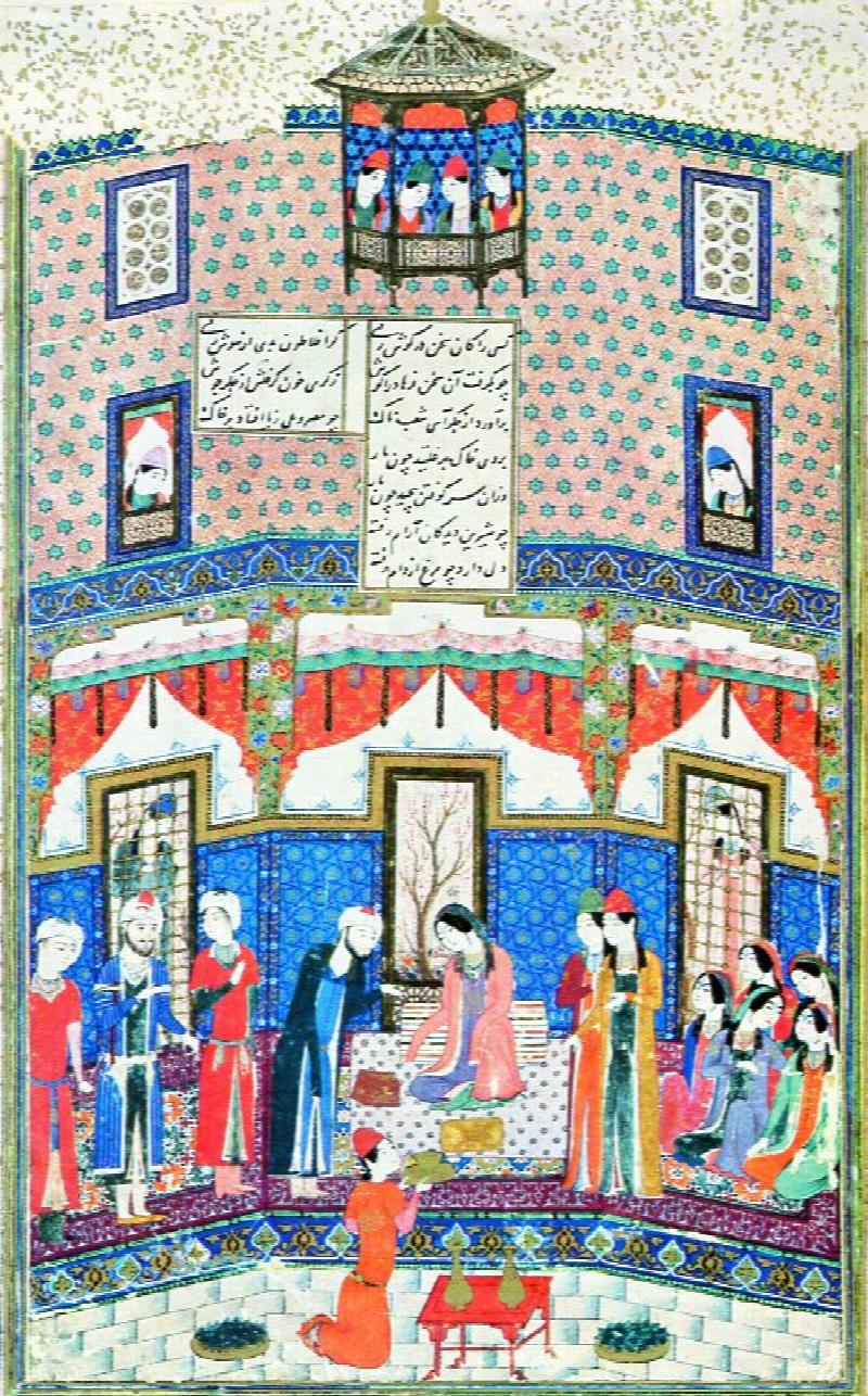 Image for Khusrau-U-Shirin: Farhad brought before Shirin Color Plate