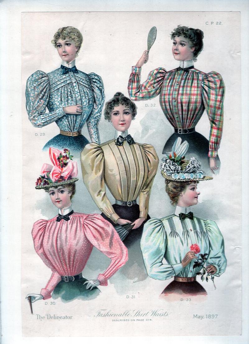 Image for (Print) Fashionable Shirt Waists, May 1897