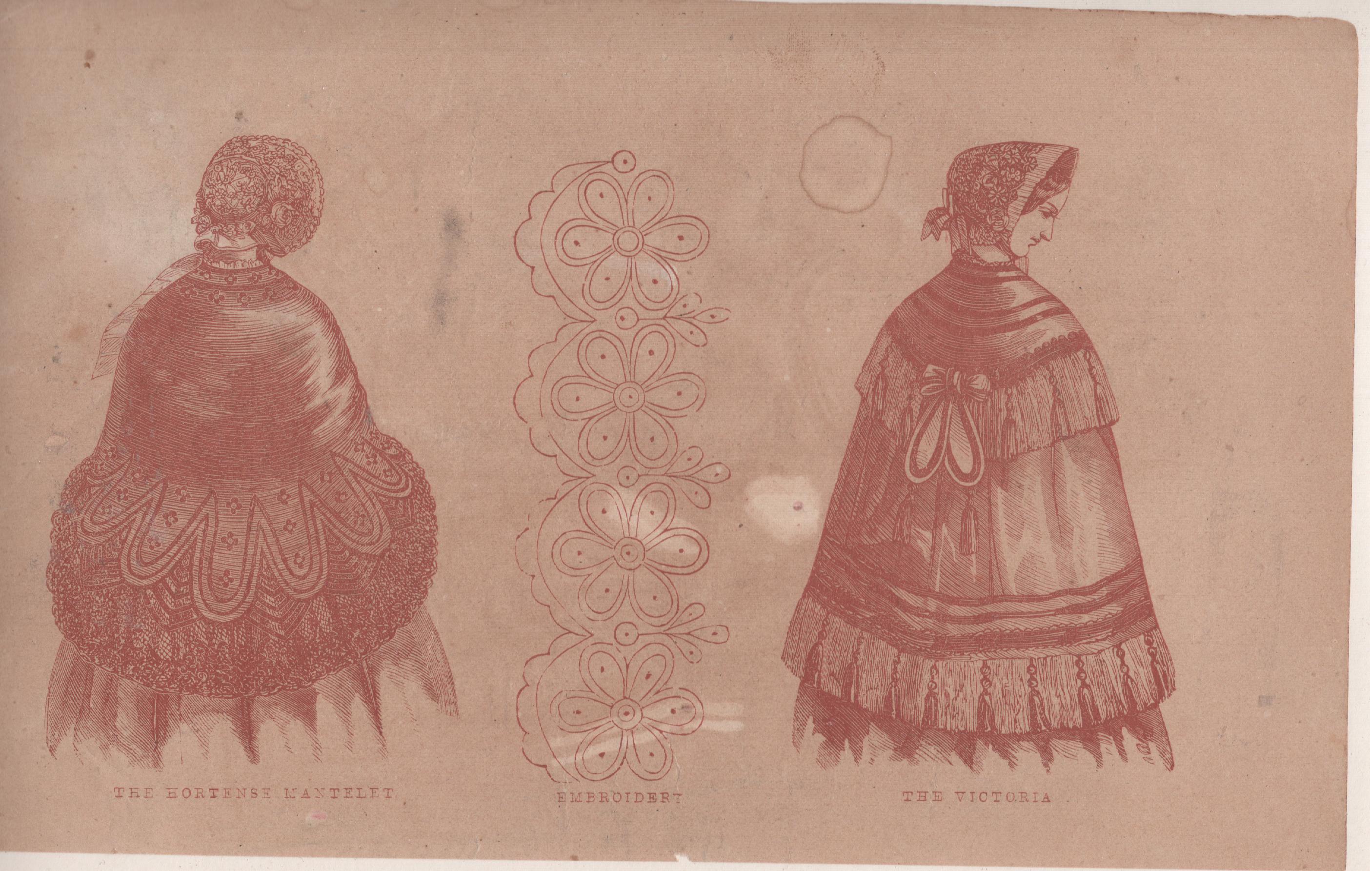 Fashion Illustrations: The Victoria and The Hortense Mantelet